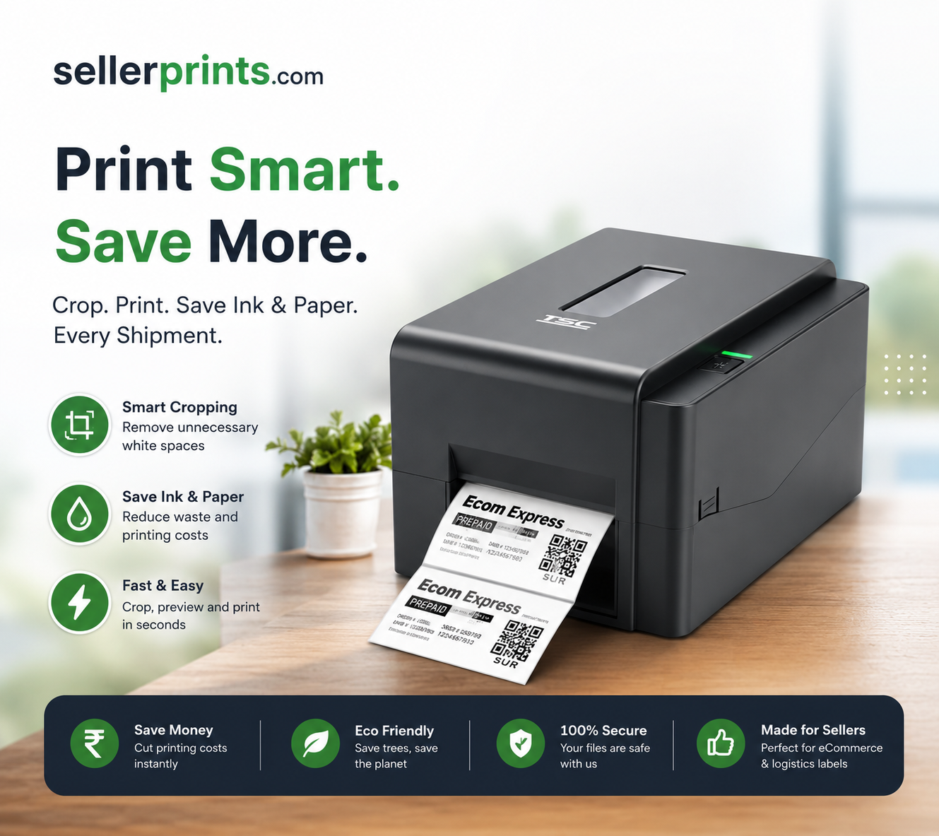SellerPrints — smart shipping label cropper